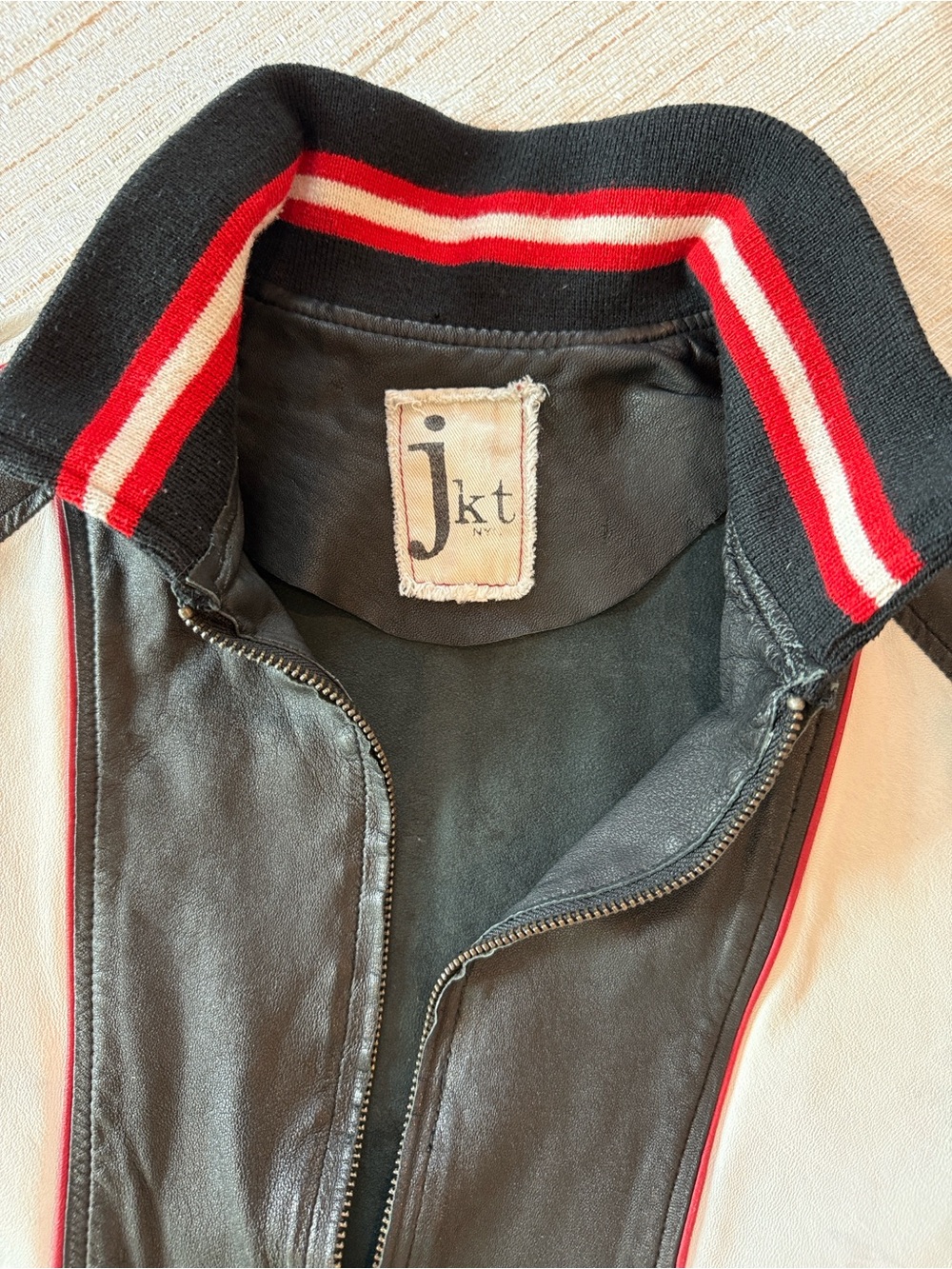 JKT 100% Genuine Leather Racing Jacket - Picture 2 of 13